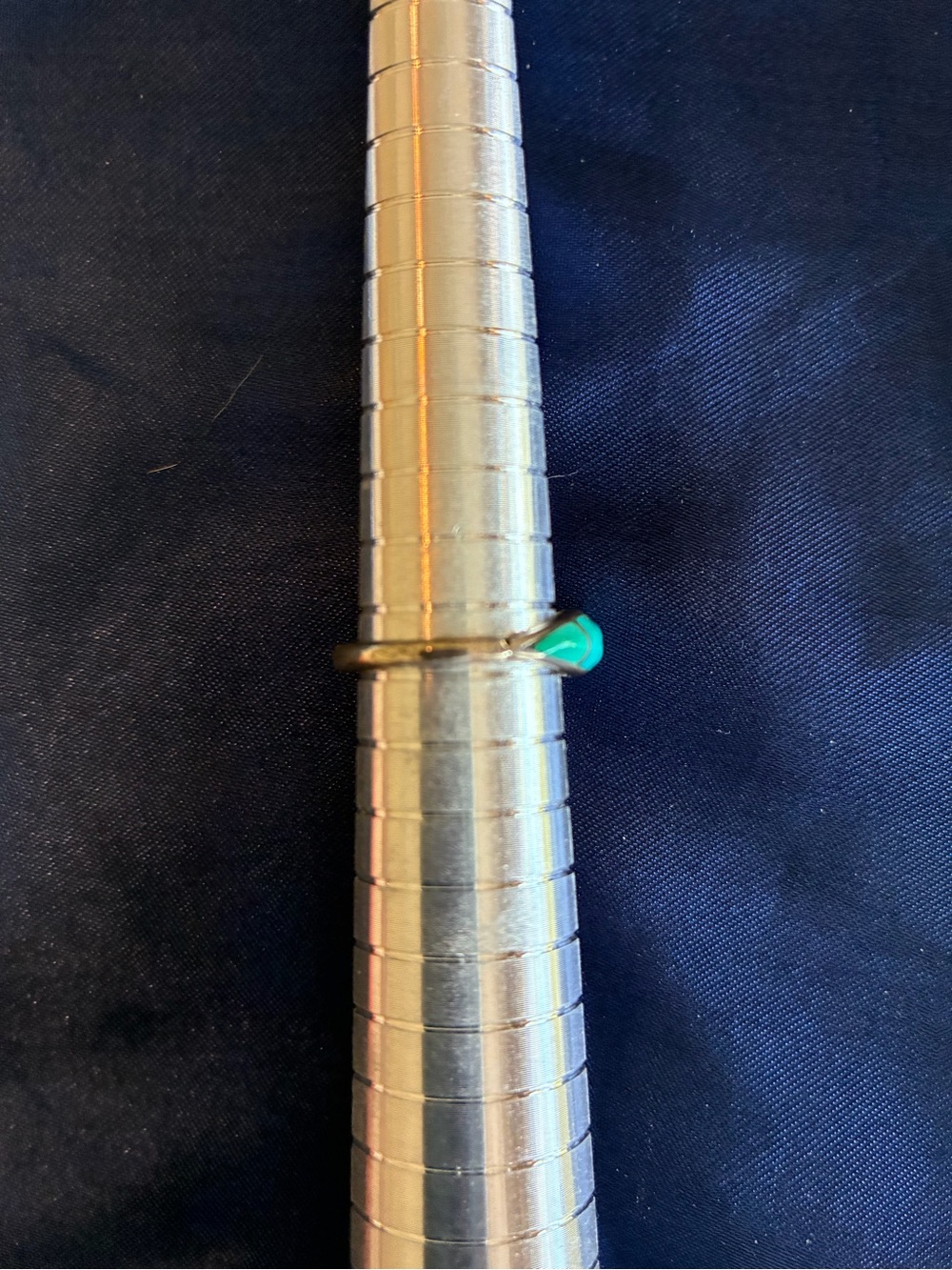 Source Unknown Turquoise Green Inlay Ring - Picture 2 of 3